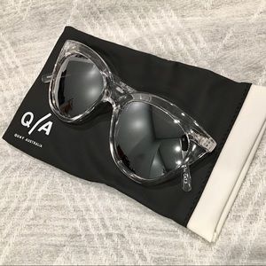 Quay Isabell Cat Eye Sunglasses Clear